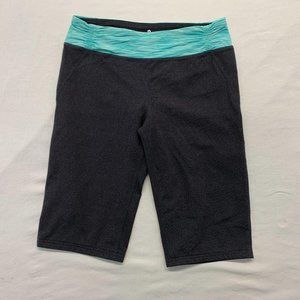 Tuff Athletics Shorts Women's Size Large Gray Nylon Blend Stretch Long Shorts